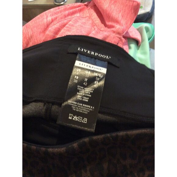 Liverpool Cheetah Print Skirt Pencil Size 6 Stretch Womens Midi - Picture 4 of 4